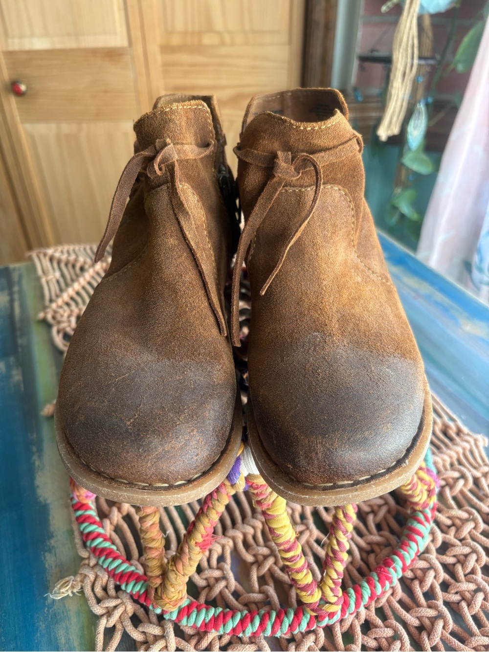 Born Brown Suede Booties